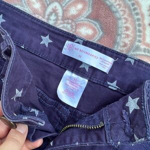No Boundaries Jeans with Silver Star Print